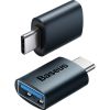 Переходник OTG USB 3.1 AF to USB-C blue Baseus (ZJJQ000003) - Изображение 2