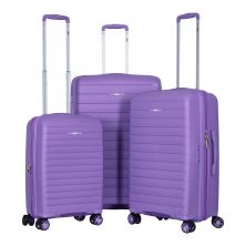 Набор чемоданов 2E Aero (L+M+S), лавандові (2E-SPP-AERO-SET3-LV)