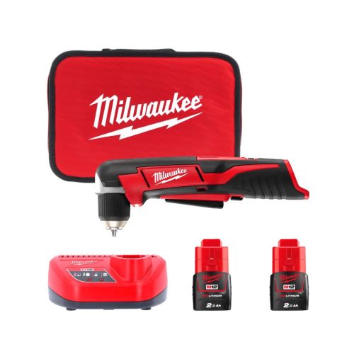 Дрель Milwaukee угловой 12 Нм, C12 RAD-202В Li-Ion 2x2Ah (4933441215)