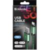 Дата кабель USB 2.0 AM to Lightning 1.0m ACH01-03T 2.1A green Defender (87810) - Зображення 2