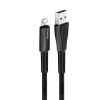 Дата кабель ColorWay USB 2.0 AM to Lightning 1.0m zinc alloy + led black (CW-CBUL035-BK) - Изображение 2
