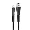 Дата кабель ColorWay USB 2.0 AM to Lightning 1.0m zinc alloy + led black (CW-CBUL035-BK) - Изображение 3