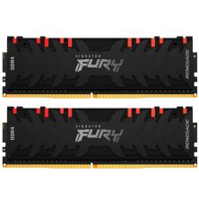 Модуль памяти для компьютера DDR4 16GB (2x8GB) 4000 MHz Renegade RGB Black Kingston Fury (ex.HyperX) (KF440C19RBAK2/16)