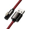 Дата кабель USB 2.0 AM to Lightning 1.0m CACS 2.4A 90 Legend Series Elbow Red Baseus (CACS000009) - Изображение 1