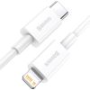 Дата кабель USB-C to Lightning 1.0m 20W Superior Series White Baseus (CATLYS-A02) - Зображення 1