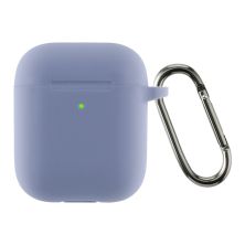 Чехол для наушников Armorstandart Ultrathin Silicone Case With Hook для Apple AirPods 2 Lavender Grey (ARM59684)