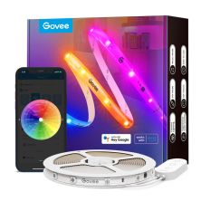 Светодиодная лента Govee RGBIC Basic Wi-Fi + Bluetooth LED Strip Light With Protective Coating 5м Білий (H619A3D1)