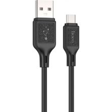 Дата кабель USB 2.0 AM to Micro 5P 1.0m Cool silicone X90 black HOCO (6931474788429) Дата кабель USB 2.0 AM to Micro 5P 1.0m Cool silicone X90 black HOCO (6931474788429)