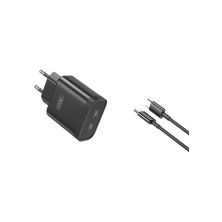 Зарядное устройство XO L105-CC 2xUSB-C PD35W Black (L105-CC.black)