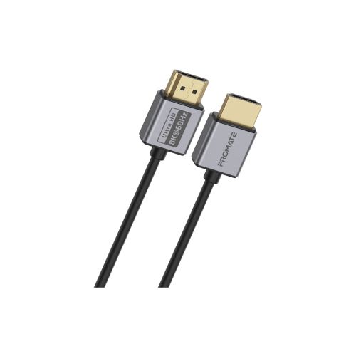 Кабель мультимедийный HDMI to HDMI 1.5m v2.1 grey Promate (primelink8k-150.grey)