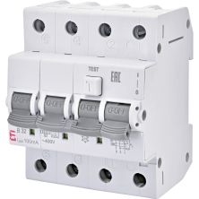 Диференціальний автоматичний вимикач ETI KZS-4M 3p+N C 32/0,03 тип AC (6kA)