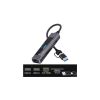Концентратор XoKo USB-C 5-in-1 USB 3.0 + USB 2.0 + SD/TF + RJ45 100Mbps silver (XK-AC-350) - Зображення 1