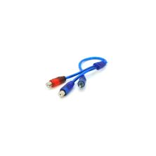 Кабель мультимедійний 1xRCA M to 2xRCA F 0.2m blue Voltronic (YT-RCA(M)/2хRCA(F)-0,2Cu) Кабель мультимедійний 1xRCA M to 2xRCA F 0.2m blue Voltronic (YT-RCA(M)/2хRCA(F)-0,2Cu)