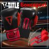 Боксерские перчатки Title Boxing All Heart Bag Gloves 2.0 Black/Red 10 oz (AHABG2 10 oz BK/RD) - Изображение 1