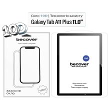 Стекло защитное BeCover 10D Samsung Galaxy Tab A11 Plus SM-X236B 11.0 Black (713936) Стекло защитное BeCover 10D Samsung Galaxy Tab A11 Plus SM-X236B 11.0 Black (713936)