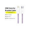 Дата кабель USB-C to Lightning 2.0m 20W purple Baseus (CALD000105) - Зображення 1