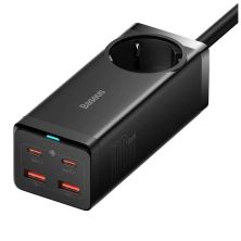 Зарядний пристрій Baseus AC + 2xUSB-C 100W + 2xUSB + cable USB-C to USB-C 100W 1.0m black (PSZM000401) Зарядний пристрій Baseus AC + 2xUSB-C 100W + 2xUSB + cable USB-C to USB-C 100W 1.0m black (PSZM000401)