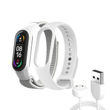 Ремешок для фитнес браслета Armorstandart комплект 3шт Xiaomi Mi Band 7/6/5 New Style White (ARM77041)