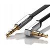 Кабель мультимедійний 3.5mm M to 3.5mm M 2.0m 90° corner black Ugreen (UGR-10599) - Зображення 1