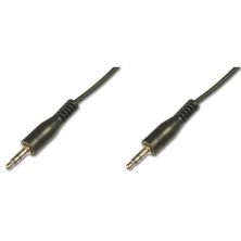 Кабель мультимедийный Jack 3.5mm M/Jack 3.5mm M 1.5m Digitus (AK-510100-015-S)