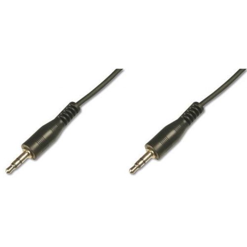 Кабель мультимедийный Jack 3.5mm M/Jack 3.5mm M 1.5m Digitus (AK-510100-015-S)