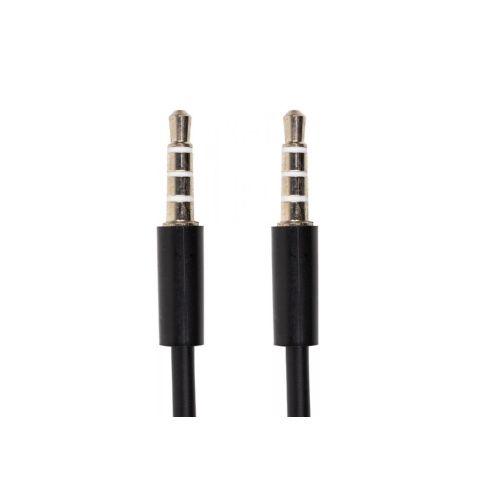 Кабель мультимедійний mini jack 3.5 mm 4 pin M-M, 1.2 m PowerPlant (CA913053)