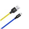 Дата кабель USB 2.0 AM to Lightning 1.0m National ColorWay (CW-CBUL052-BLY) - Зображення 1