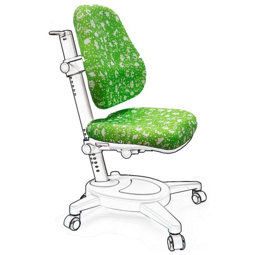 Чохол для крісла Mealux Cambridge, Onyx, Onyx Mobi зелений з монстриками (Чехол AZK (Y-410/418/110))