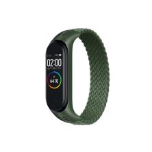 Ремешок для фитнес браслета BeCover Elastic Nylon Style для Xiaomi Mi Smart Band 5/6 (Size L) Khaki (706161)