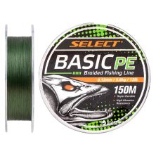 Шнур Select Basic PE 150m Dark Green 0.12mm 12lb/5.6kg (1870.18.22)