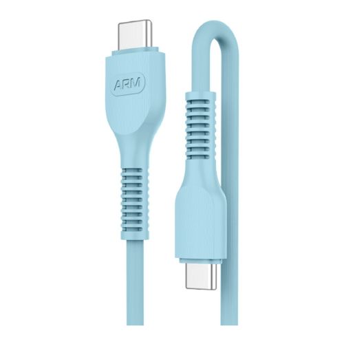 Дата кабель USB-C to USB-C 1.0m AR88 3A blue Armorstandart (ARM65292)