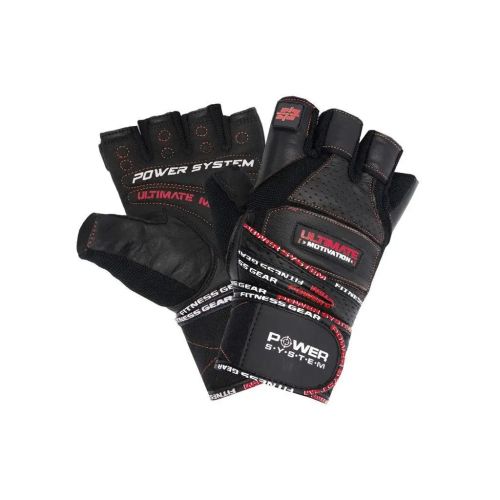 Рукавички для фітнесу Power System Ultimate Motivation PS-2810 Black Red Line M (PS_2810_M_Black/Red)