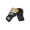 Боксерські рукавички RDX F7 Ego Black Golden 8 унцій (BGR-F7BGL-8oz) - Зображення 1