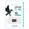 USB флеш накопичувач Wibrand 16GB Hawk Black USB 2.0 (WI2.0/HA16M1B) - Зображення 1