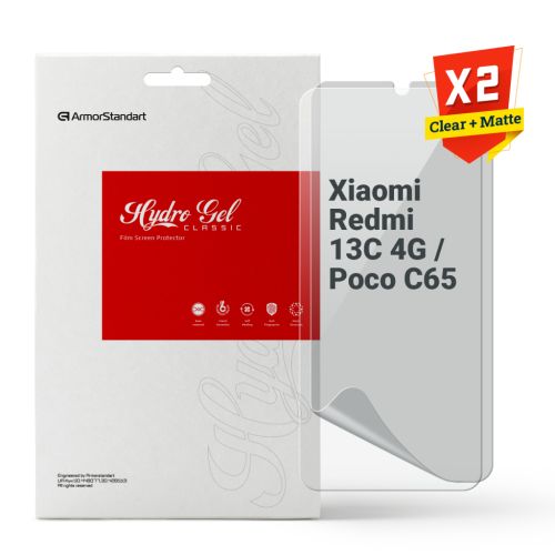 Пленка защитная Armorstandart Kit Clear + Matte Xiaomi Redmi 13C 4G / Poco C65 (ARM80708)