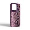 Чехол для мобильного телефона Harder Genuine Snake Apple iPhone 15 Pro Dark Purple (ARM76782) - Изображение 1