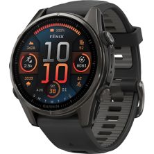 Смарт-часы Garmin fenix 8 43mm, AMOLED, Saph, CrbnGry Ti/Blk, Blk/PebblGryBnd, (010-02903-21)