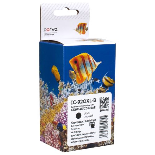 Картридж Barva HP 920XL (CD971AE/CD975AE) 1800 c, Black (IC-920XL-B)