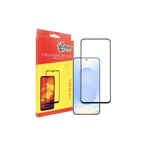 Стекло защитное Dengos Full Glue Samsung Galaxy S25 Plus (black) (TGFG-390)