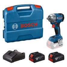Гайковерт Bosch GDS 18V-350 18V, 2x4Ah, до 3400об/хв, 85/200/350Нм, квадрат 1/2, кейс 1.1кг (0.601.9M5.021)