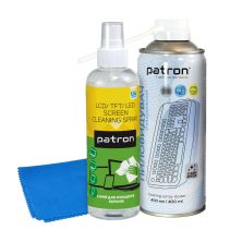 Универсальный чистящий набор Patron spray duster 400ml F3-020 +ScreenSprF3-001+microf (CS-PN-BUNDL-8)