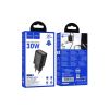 Зарядний пристрій HOCO N63 USB-C PD30W + USB QC3.0 black (6942007644358) - Зображення 1