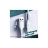 Дата кабель USB 2.0 AM to Lightning 1.0m 2.4A silicone white Denmen (DM-D42L-WH) - Изображение 1