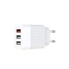 Зарядний пристрій XO 1xUSB QC3.0 18W + 2xUSB 2.4A + cable USB-C white (L72-TC-WH) - Зображення 2