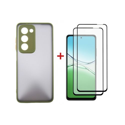 Чехол для мобильного телефона Dengos Oppo A5 4G Case Matte + 2 Glass (Olive Green) (DG-CTG2P-20) Чехол для мобильного телефона Dengos Oppo A5 4G Case Matte + 2 Glass (Olive Green) (DG-CTG2P-20)