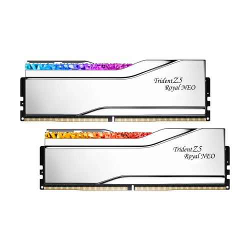 Модуль пам'яті для комп'ютера DDR5 64GB (2x32GB) 6000 MHz Trident Z5 Royal Silver G.Skill (F5-6000J2836G32GX2-TR5S)