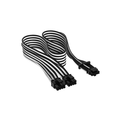 Кабель питания video power 12+4pin PCIe Gen 5 12VHPWR 600W black/white Corsair (CP-8920333)