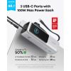 Батарея универсальная Anker 25000mAh, 165W, PD/3/0, QC/3/0, Built-In Double USB-C Cables, silver (A1695H41) - Изображение 1