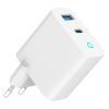 Зарядное устройство Gembird 1xUSB-C PD30W + 1xUSB QC3.0 LED white (TA-UC-PDQC30L-W-01) - Изображение 1