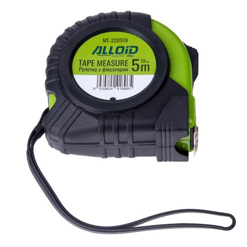 Рулетка Alloid Base, з фіксатором, 5м×19мм (MT-220519)